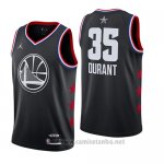 Camiseta All Star 2019 Golden State Warriors Kevin Durant #35 Negro