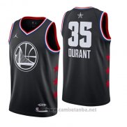 Camiseta All Star 2019 Golden State Warriors Kevin Durant #35 Negro