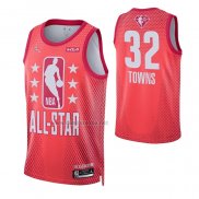 Camiseta All Star 2022 Minnesota Timberwolves Karl-Anthony Towns #32 Granate