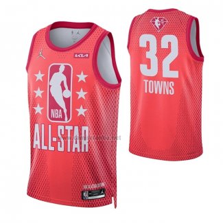 Camiseta All Star 2022 Minnesota Timberwolves Karl-Anthony Towns #32 Granate