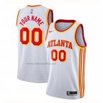 Camiseta Atlanta Hawks Personalizada Association 2020-21 Blanco