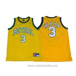 Camiseta Bethel Allen Iverson #3 Retro Amarillo