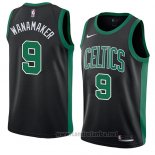 Camiseta Boston Celtics Brad Wanamaker #9 Statement 2017-18 Negro