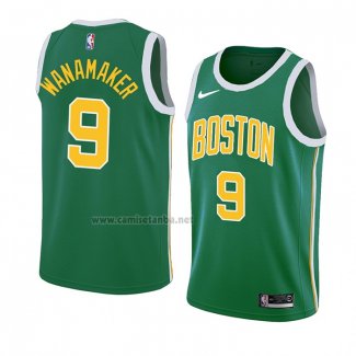 Camiseta Boston Celtics Bradley Wanamaker #8 Earned 2018-19 Verde