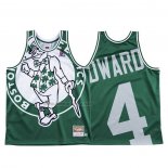 Camiseta Boston Celtics Carsen Edward #4 Mitchell & Ness Big Face Verde