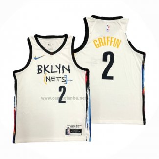 Camiseta Brooklyn Nets Blake Griffin #2 Ciudad 2020-21 Blanco