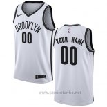 Camiseta Brooklyn Nets Personalizada 17-18 Blanco
