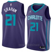 Camiseta Charlotte Hornets Treveon Graham #21 Statement 2018 Violeta
