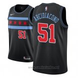 Camiseta Chicago Bulls Ryan Arcidiacono #51 Ciudad 2018-19 Negro