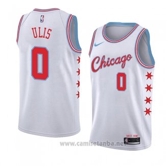 Camiseta Chicago Bulls Tyler Ulis #0 Ciudad 2018 Blanco