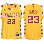 Camiseta Cleveland Cavaliers LeBron James #23 Retro Amarillo