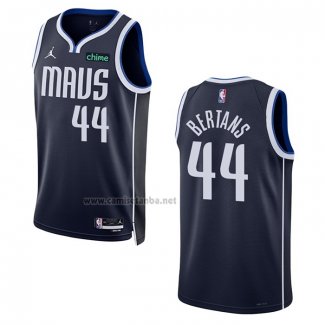 Camiseta Dallas Mavericks Davis Bertans #44 Statement 2022-23 Azul