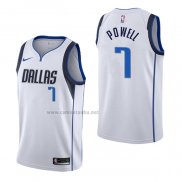 Camiseta Dallas Mavericks Dwight Powell #7 Association Blanco