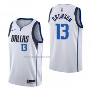 Camiseta Dallas Mavericks Jalen Brunson #13 Association Blanco