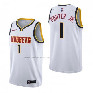 Camiseta Denver Nuggets Michael Porter Jr. #1 Association Blanco