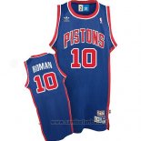 Camiseta Detroit Pistons Dennis Rodman #10 Retro Azul