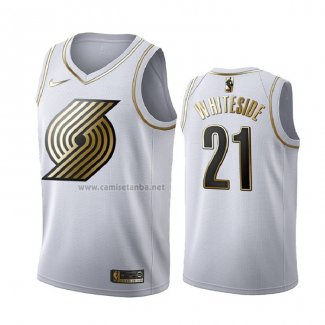 Camiseta Golden Edition Portland Trail Blazers Hassan Blancoside #21 Blanco