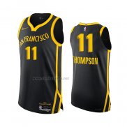 Camiseta Golden State Warriors Klay Thompson #11 Ciudad Autentico 2023-24 Negro