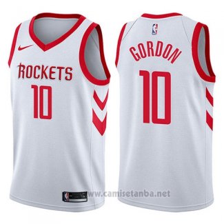 Camiseta Houston Rockets Eric Gordon #10 Swingman Association 2017-18 Blanco