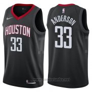 Camiseta Houston Rockets Ryan Anderson #33 Statement 2017-18 Negro