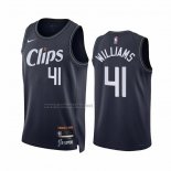 Camiseta Los Angeles Clippers Bryson Williams #41 Ciudad 2023-24 Azul