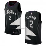 Camiseta Los Angeles Clippers Kawhi Leonard #2 Statement 2022-23 Negro