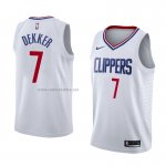 Camiseta Los Angeles Clippers Sam Dekker #7 Association 2018 Blanco