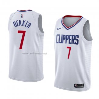 Camiseta Los Angeles Clippers Sam Dekker #7 Association 2018 Blanco