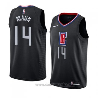 Camiseta Los Angeles Clippers Terance Mann #14 2019 20 Statement 2019 Negro