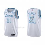 Camiseta Los Angeles Lakers Austin Reaves #31 Ciudad 2021-22 Blanco