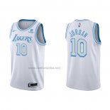 Camiseta Los Angeles Lakers DeAndre Jordan #10 Ciudad 2021-22 Blanco