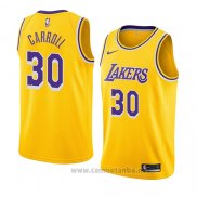 Camiseta Los Angeles Lakers Jeffrey Carroll #30 Icon 2018-19 Oro