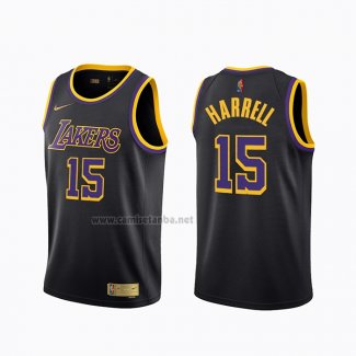 Camiseta Los Angeles Lakers Montrezl Harrell #15 Earned 2020-21 Negro