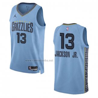 Camiseta Memphis Grizzlies Jaren Jackson JR. #13 Statement 2022-23 Azul