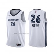 Camiseta Memphis Grizzlies Kyle Korver #26 Association Blanco