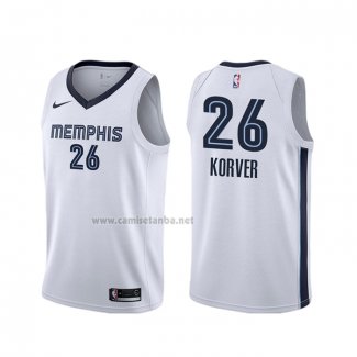 Camiseta Memphis Grizzlies Kyle Korver #26 Association Blanco