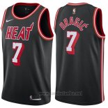 Camiseta Miami Heat Goran Dragic #7 Classic 2017-18 Negro