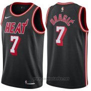 Camiseta Miami Heat Goran Dragic #7 Classic 2017-18 Negro