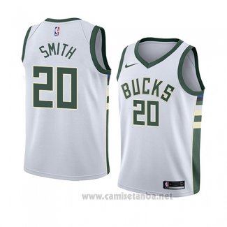 Camiseta Milwaukee Bucks Jason Smith #20 Association 2018 Blanco