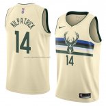 Camiseta Milwaukee Bucks Sean Kilpatrick #14 Ciudad 2018 Crema