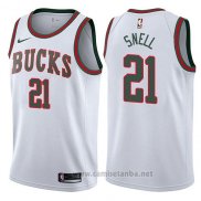 Camiseta Milwaukee Bucks Tony Snell #21 Return To The Mecca Classic 2017-18 Blanco