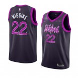 Camiseta Minnesota Timberwolves Andrew Wiggins #22 Ciudad 2018-19 Violeta