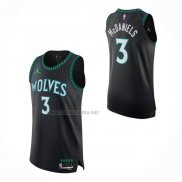 Camiseta Minnesota Timberwolves Jaden McDaniels NO 3 Statement Authentic 2026-27 Negro