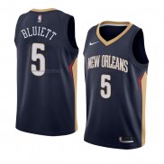 Camiseta New Orleans Pelicans Trevon Bluiett #5 Icon 2017-18 Azul
