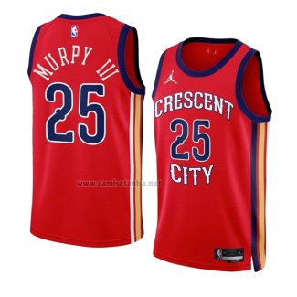 Camiseta New Orleans Pelicans Trey Murphy Iii #25 Statement 2023-24 Rojo