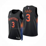 Camiseta New York Knicks Josh Hart NO 3 Statement 2025-26 Negro