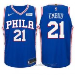 Camiseta Nino Philadelphia 76ers Joel Embiid #21 Icon 2017-18 Azul