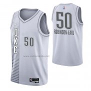 Camiseta Oklahoma City Thunder Jeremiah Robinson-Earl #50 Ciudad 2021-22 Blanco