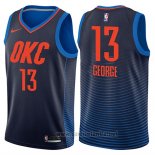 Camiseta Oklahoma City Thunder Paul George #13 Statement 2017-18 Azul