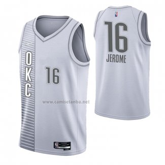 Camiseta Oklahoma City Thunder Ty Jerome #16 Ciudad 2021-22 Blanco
